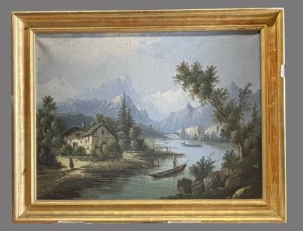 Ecole Française du XIXème siècle
Vue de rivière da