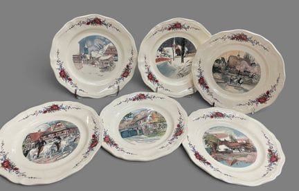 Sarreguemines Obernai
Suite des six grandes assiet