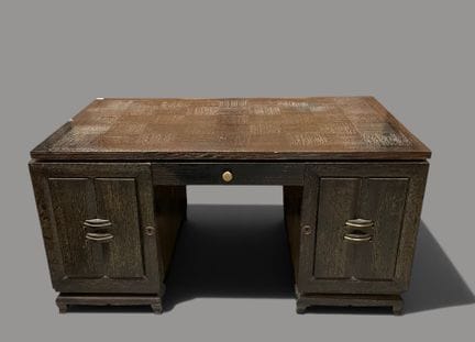 Escritorio de doble cara con cajoneras de roble li