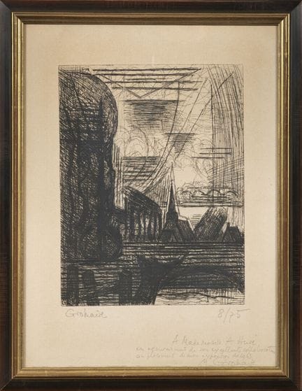Marcel GROMAIRE (1892-1971)
Paysage
Eau-forte, sig