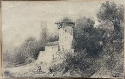 Ecole française du XIXème siècle
Pigeonnier
Fusain