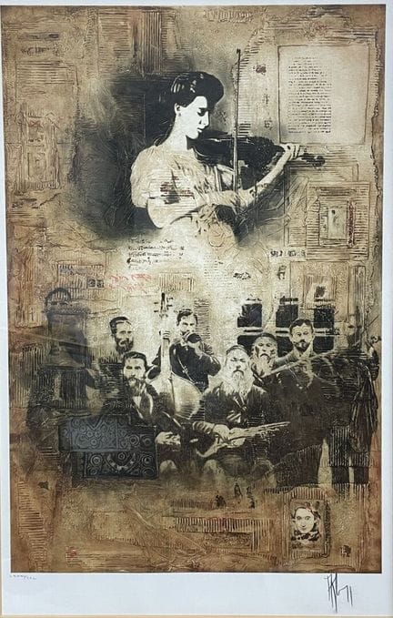 Alain KLEINMANN (Né en 1953)
La Violoniste
Lithogr