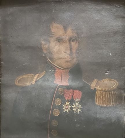 Ecole française vers 1820
Portrait en buste d'un o