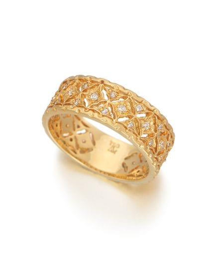 ANELLO CON FASCIA DI DIAMANTI

Materiale: oro gial