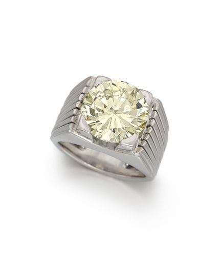 ANELLO SOLITARIO DI GRANDI DIMENSIONI CON GAMBA MA