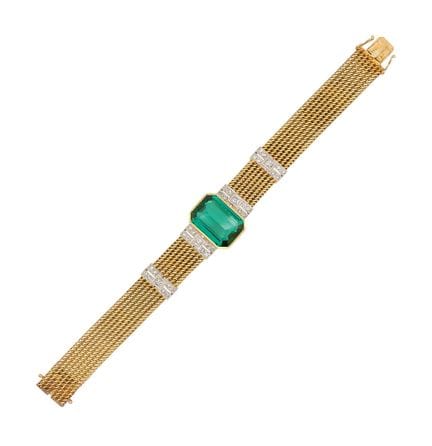 BRACCIALE CON TURMALINA E DIAMANTI

Provenienza: G