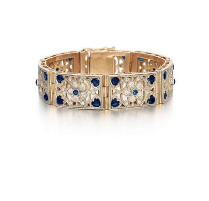 BRACCIALE ANTICO CON PIETRE PREZIOSE E DIAMANTI

P