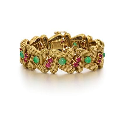 BRACCIALE CON PIETRE PREZIOSE

Provenienza: Italia