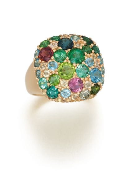 ANELLO CON PIETRE PREZIOSE FANCY

Provenienza: Ger