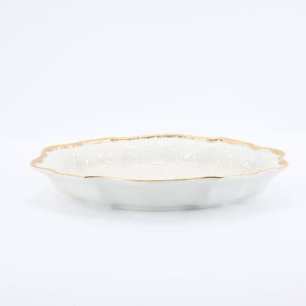 MEISSEN

Titre : Bol ovale en porcelaine blanche à