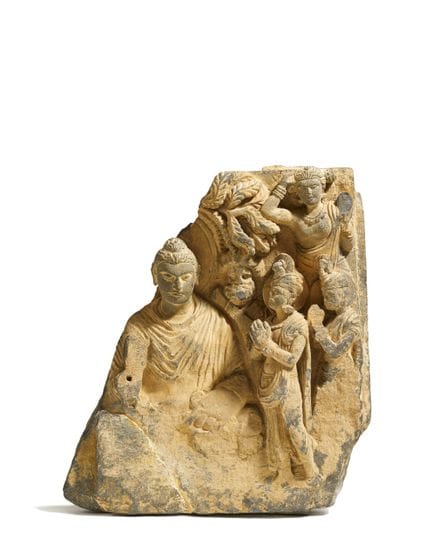 GANDHARA

Titre : Relief en ardoise représentant B