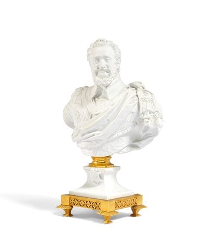 SÈVRES

Titre : Buste en porcelaine biscuit du roi