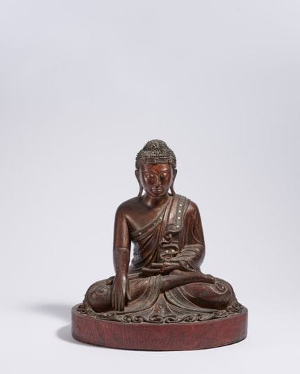 BIRMANIE/MYANMAR

Titre : Bouddha assis en bois.
D