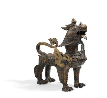 THAÏLANDE

Titre : Lion de temple en bronze.
Date 