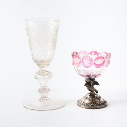 ALLEMAGNE

Titre : Grand gobelet en verre avec déc