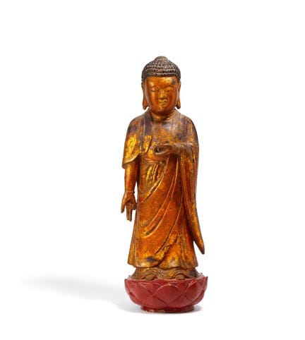 BOUDDHA EN BOIS DEBOUT

Date : XIXe siècle ou anté