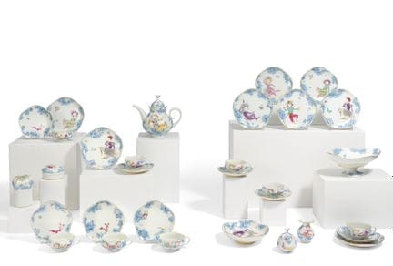 MEISSEN

Titre : Service à thé en porcelaine pour 