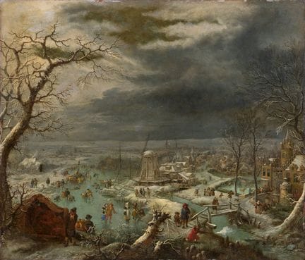 DUTCH SCHOOL
17th / 18th c.

Title: Snow-Covered V