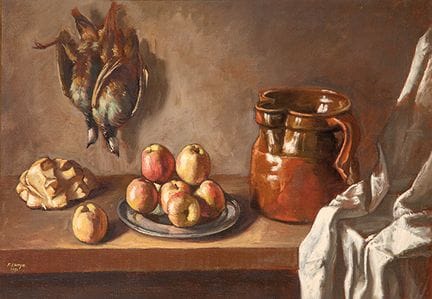 FEDERICO LAORGA 
 
 Nature morte. 1984 
 Huile sur