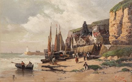 ÉCOLE DE BARBIZON 
 
 Scène marine 
 Huile sur toi