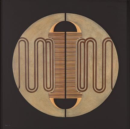 里纳尔多·帕卢齐 
 美国 1927年—马德里 2003年 
 
 《无题》。1997年 
 丙烯画