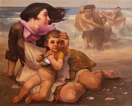 HÉCTOR AYALA 
 Mexique 1933- ? 
 
 Pêcheurs. 1978 
