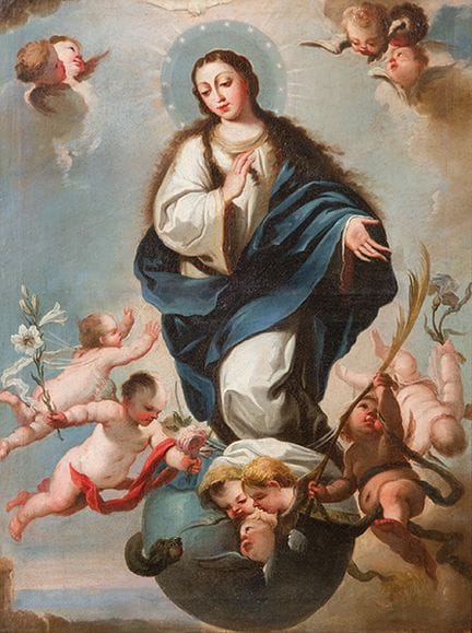 École de Madrid, fin du XVIIe siècle 
 
 L'Immacul