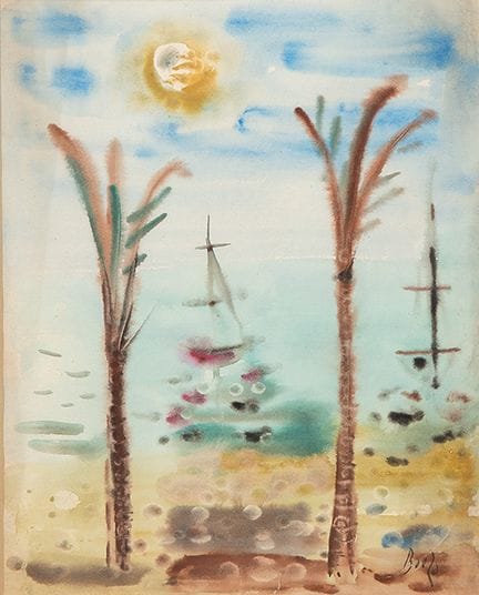MANUEL BAEZA 
 Alicante 1911–1986 
 
 The Sailboat