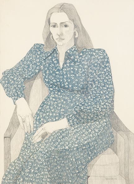 阿莱杭德拉·维达尔 
 巴塞罗那 1935-1988 
 
 《女人》。1976年 
 纸本石墨与彩
