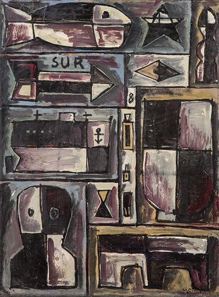 JOSÉ MONTES 
 Uruguay 1929-2001 
 
 Constructive. 