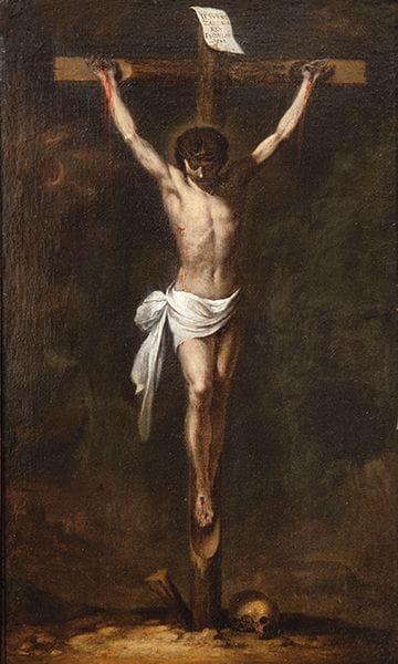 École sévillane, XVIIe siècle 
 
 Jésus crucifié. 