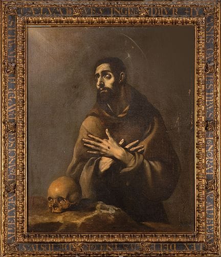 SUIVEUR DU GRECO, XVIIe-XVIIIe siècles 
 
 Saint F