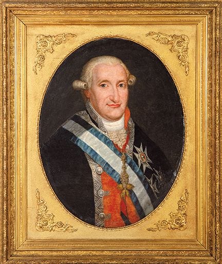 École espagnole, fin du XVIIIe siècle 
 
 Portrait