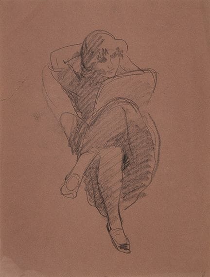 胡利奥·冈萨雷斯 
 巴塞罗那 1876—法国 1942 
 
 《手持小镜子的女子》，约1908-