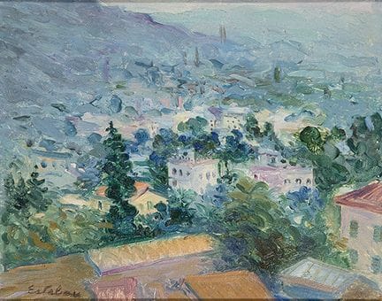 ESTEBAN VICENTE 
 Segovia 1903–2001 
 
 Village in