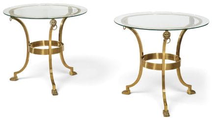 Pair of guéridon-style side tables in the Maison J