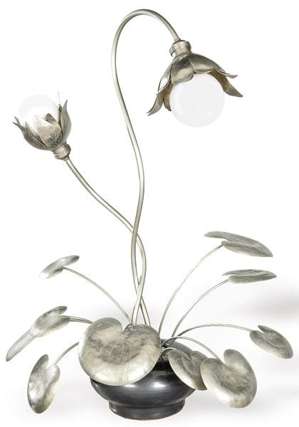 Floor lamp signed “Christine Debrie”, consisting o
