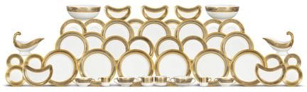 18-piece Limoges porcelain dinner service, Chastag