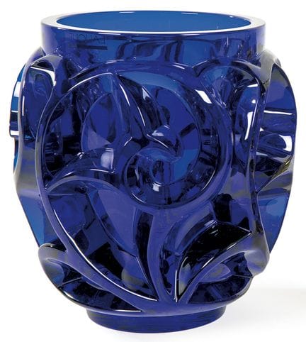 Lalique Tourbillons in vetro blu cobalto, riedizio