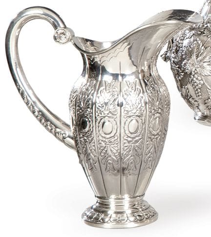 Spanish silver pitcher, hallmarked 1st grade. 
 Wi
