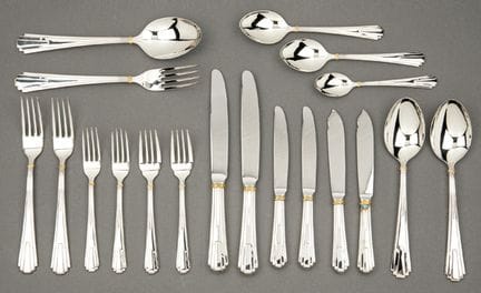 Brand new Cartier cutlery set, "La Maison de Louis
