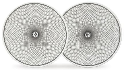 HERMÈS, Paris. Pair of dinner plates from the "H D
