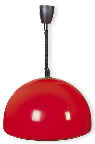 Semi-spherical pendant lamp in polypropylene with 