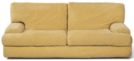 Two-seater sofa by Roche Bobois, with a linear des