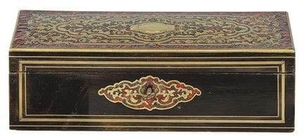 Napoleon III glove box in Boulle marquetry and ebo