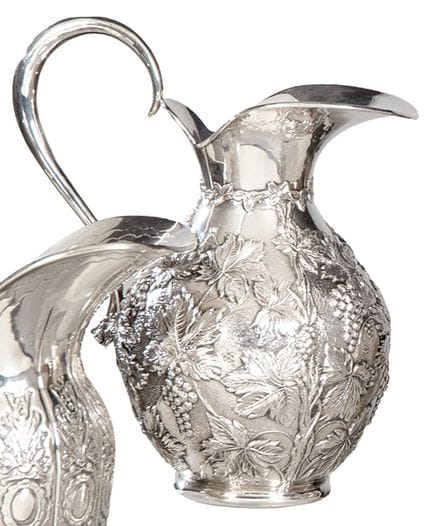 Spanish silver jug, hallmarked 1st grade of Pasgor