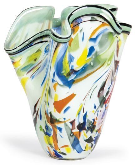 Vaso in vetro di Murano soffiato a mano, modello “