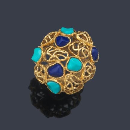 Ring aus den 1970er Jahren mit einem durchbrochene
