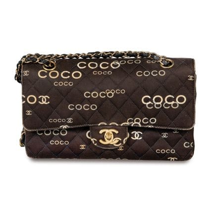 CHANEL 
 Borsa a tracolla vintage “Coco Print Flap