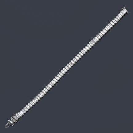 Armband im Rivière-Stil mit einem Band aus Diamant